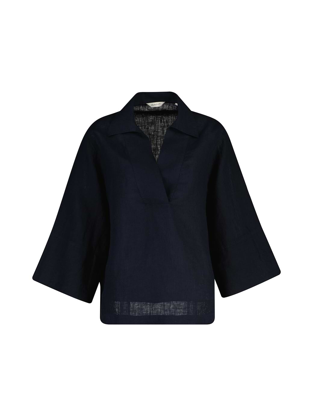 Gant Women's Rel Linen Popover Shirt Black