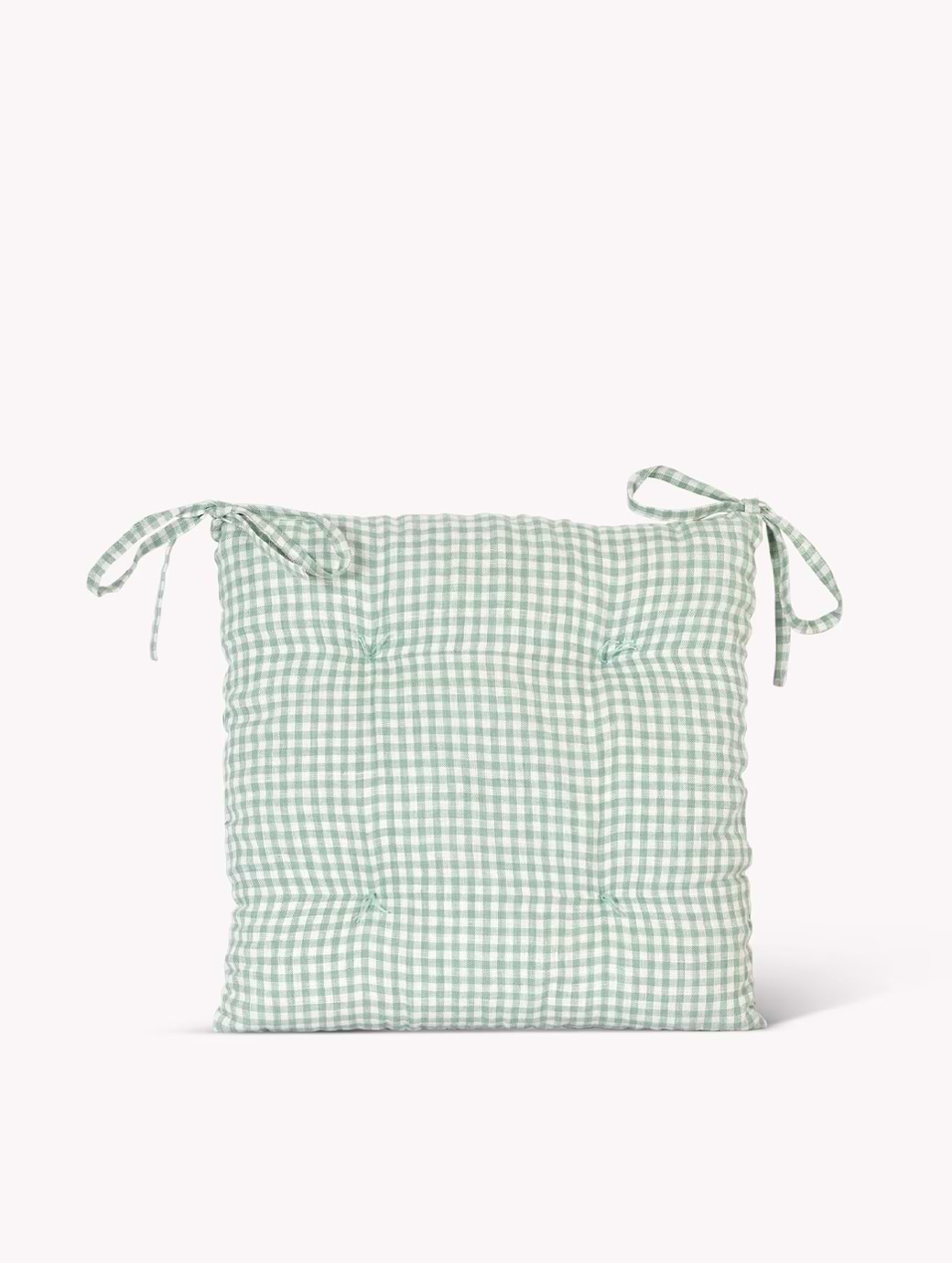 Garden Trading Oaksey Checked Seat Pad Rosemary 