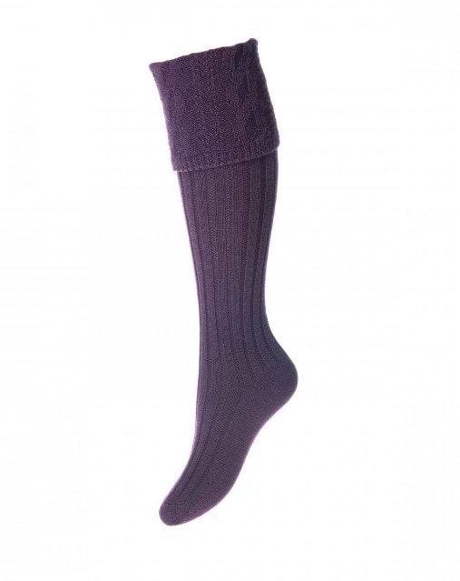 House of Cheviot Ladies Glenmore Socks Thistle