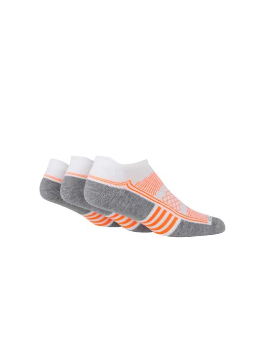 Glenmuir 3 Pack Cushion Sport White With Orange Detail
