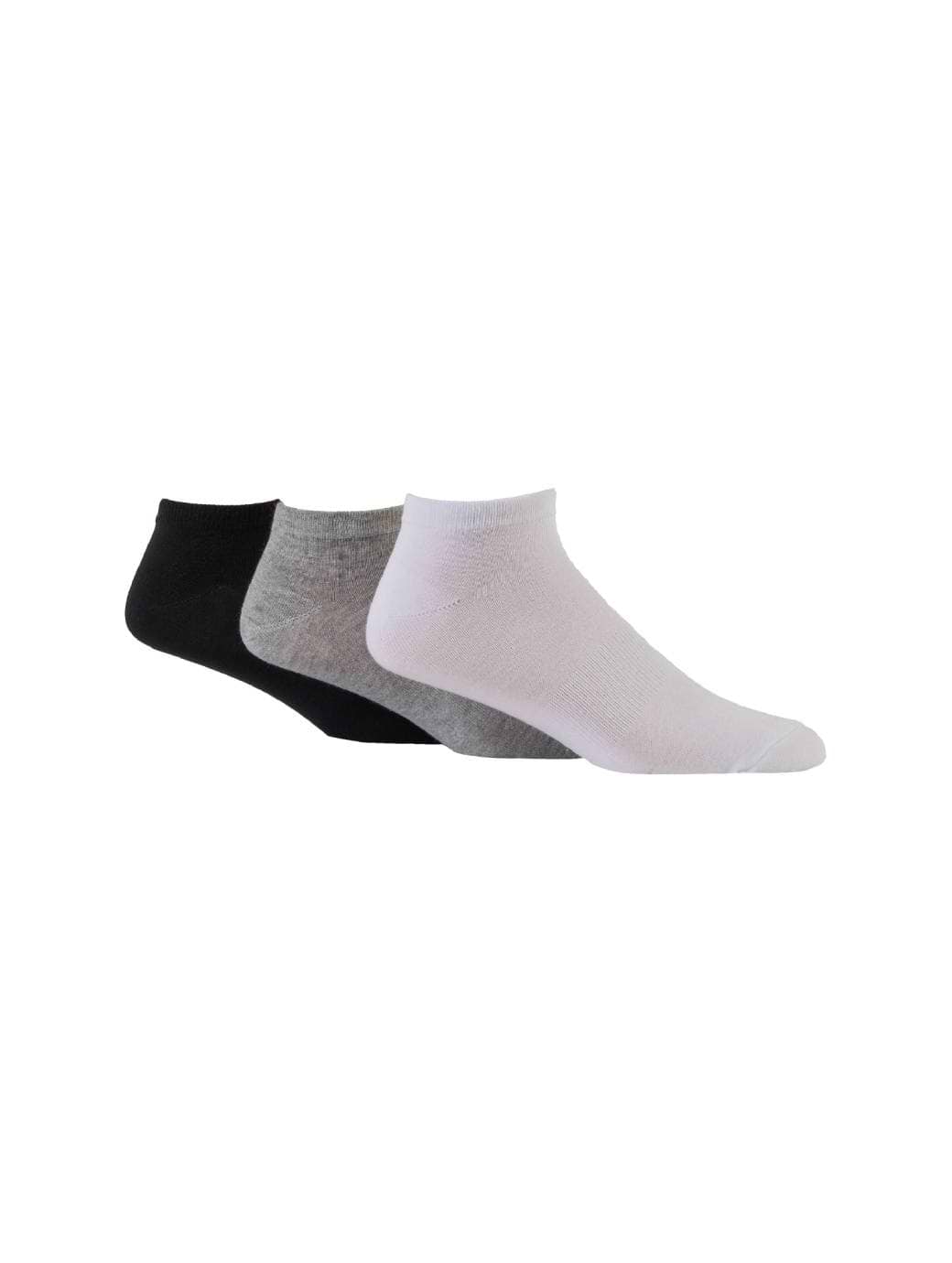 Glenmuir Men's 3-Pack Trainer Sock with Arch Support