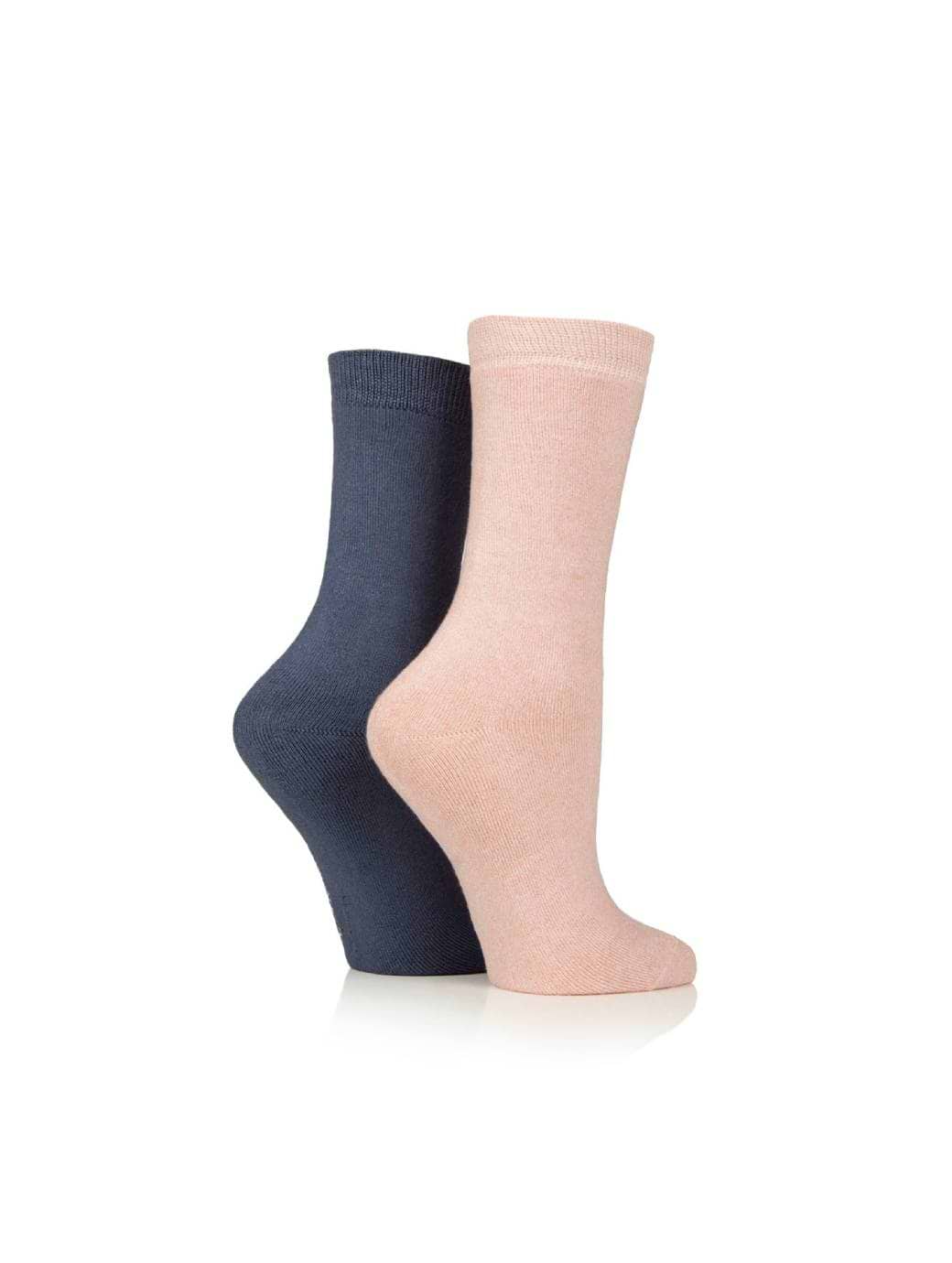 Glenmuir Women's 2-Pack Bamboo Cushioned Boot Pink/Navy