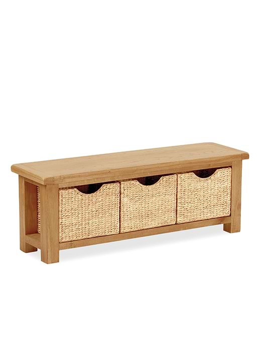 Salisbury Bench With Baskets