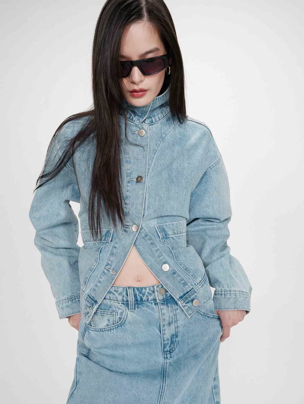Grace & Mila Women's Vinnie Denim Jacket Blue