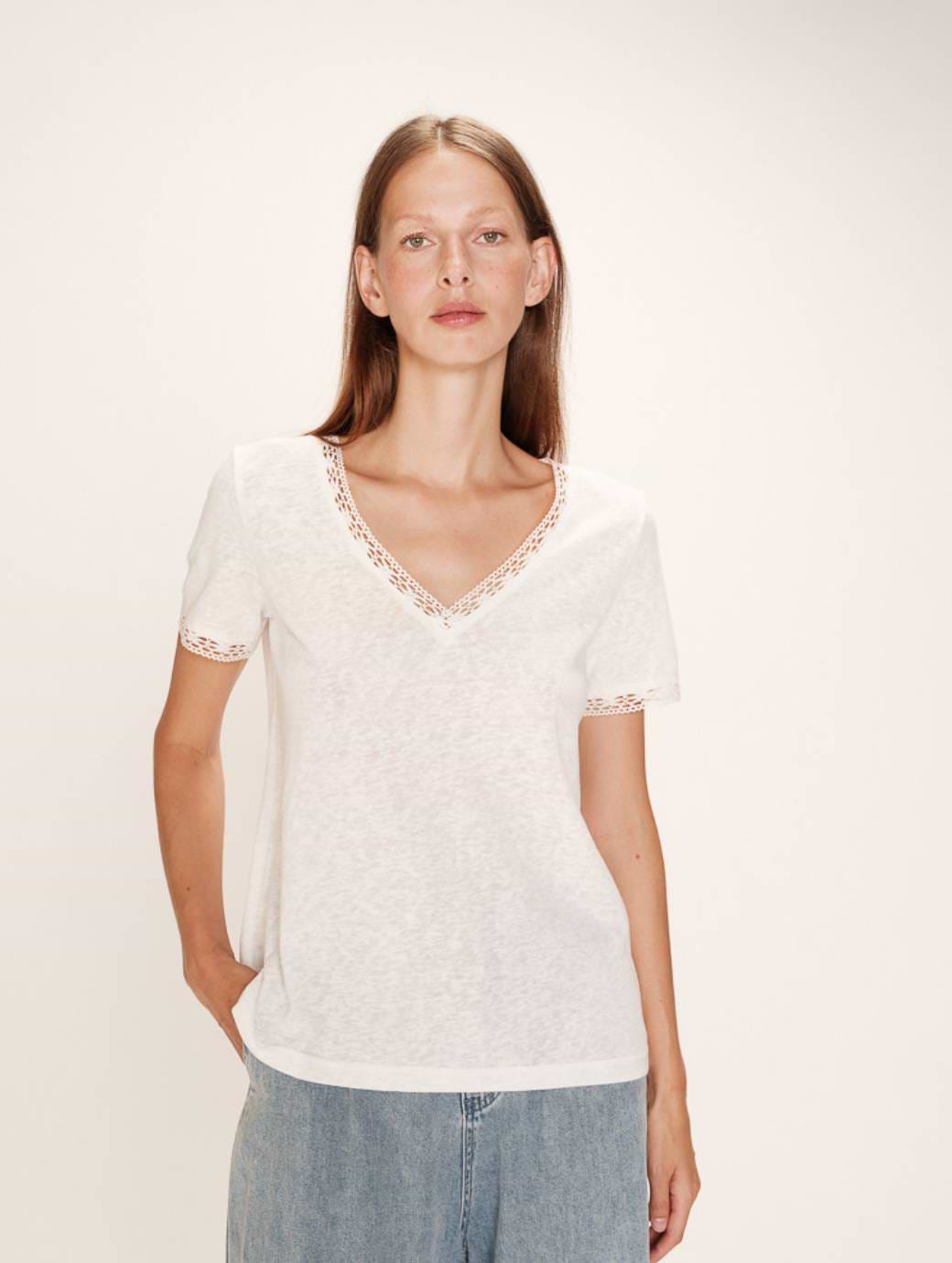 Grace & Mila Women's Rome T-Shirt Ecru