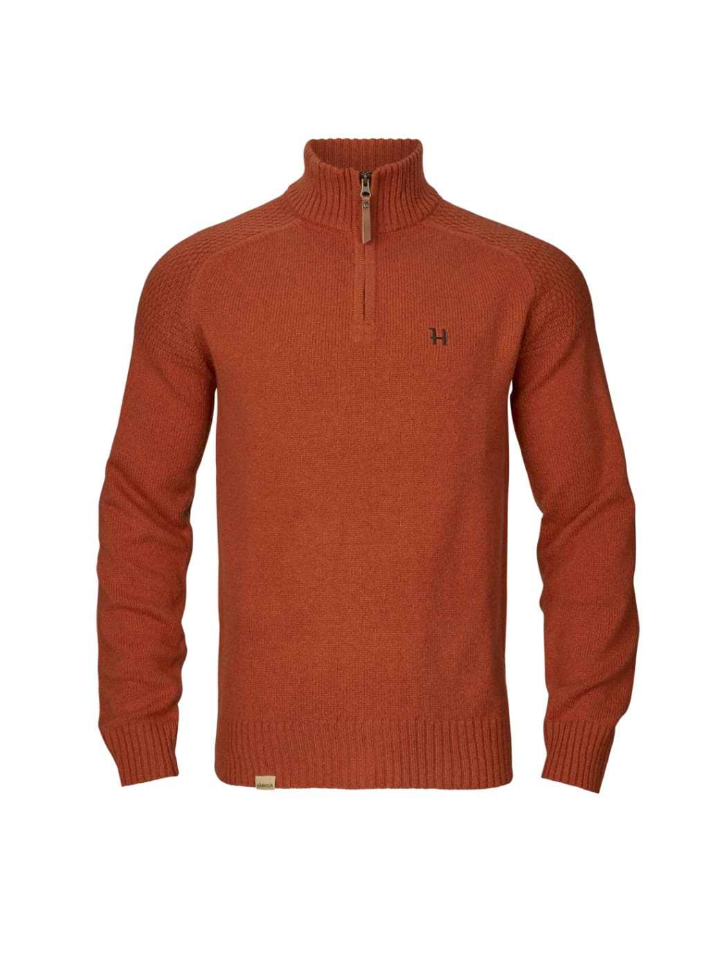 Härkila Men's Vincent Merino Half Zip Pullover Bombay Brown