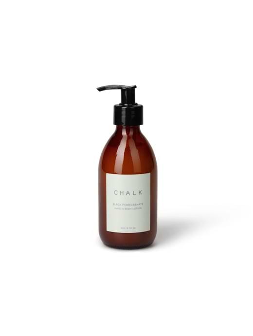Chalk Amber Glass Hand & Body Lotion Black Pomegranate