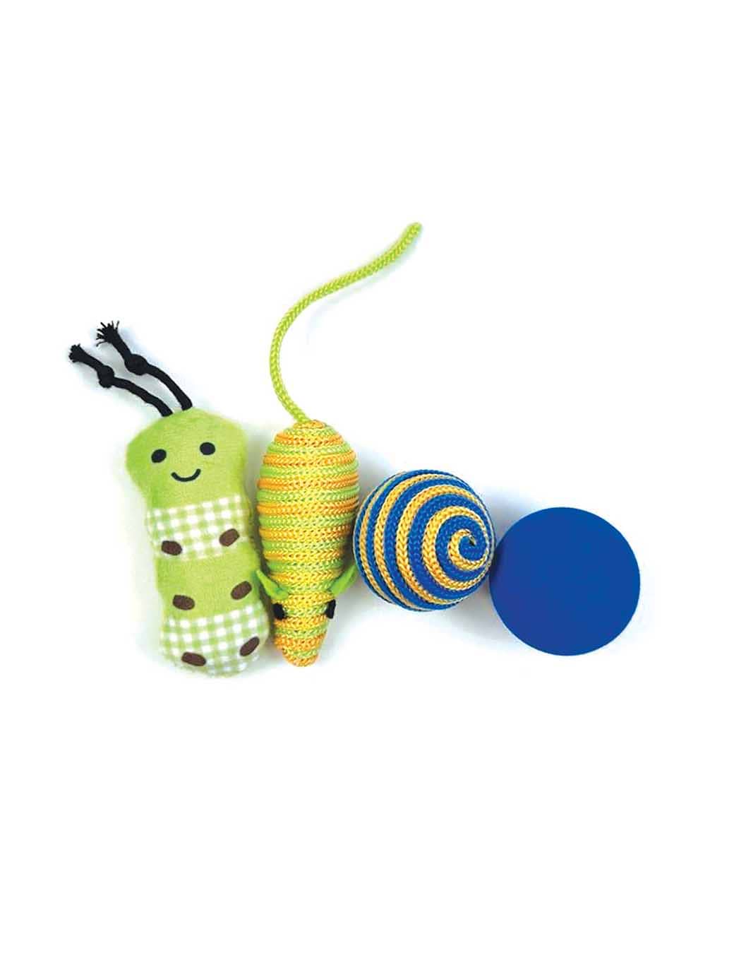Happy Pet Tabby Patch Caterpillar 4-Piece Multipack