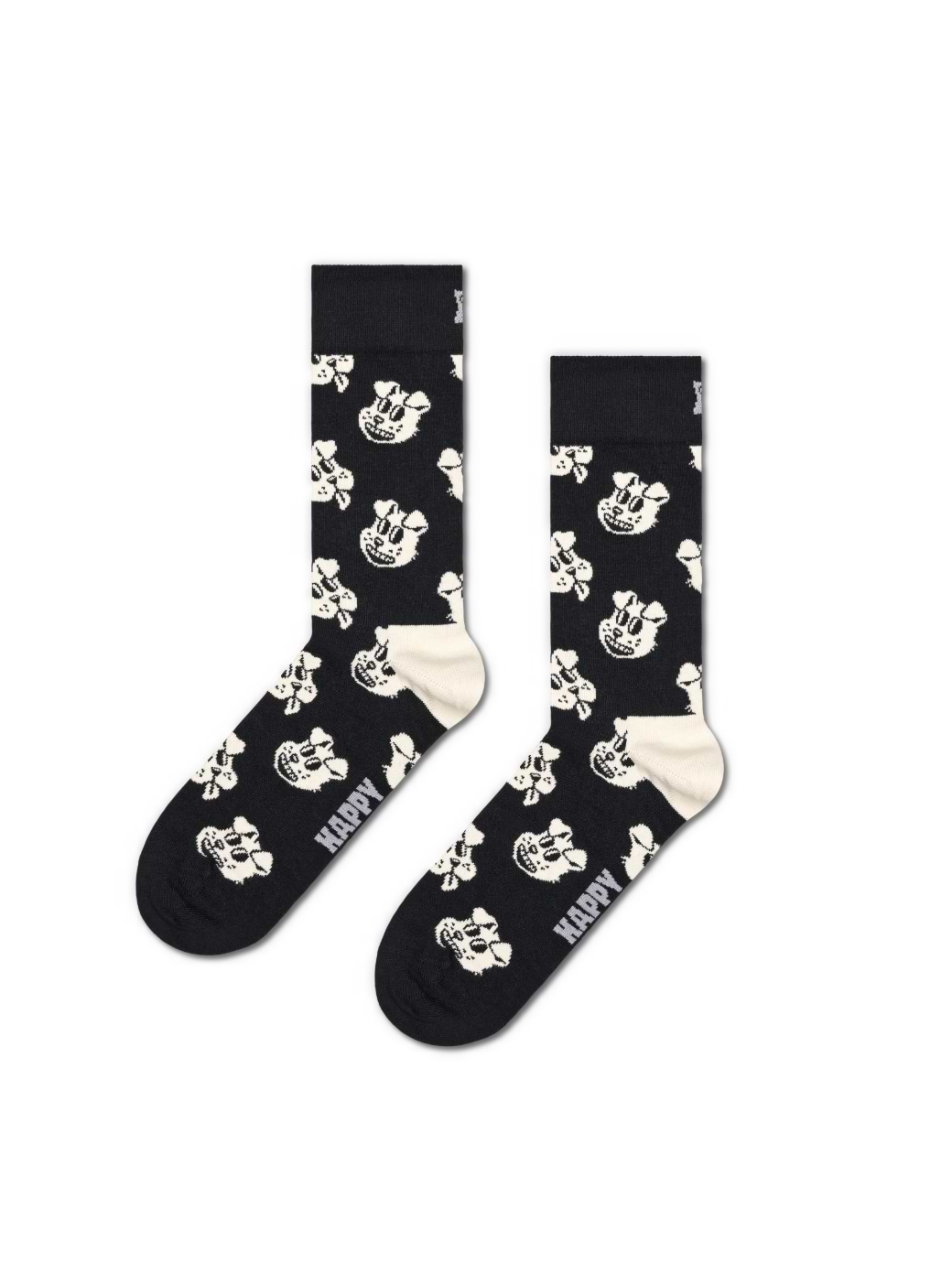 Happy Socks Dog Sock Black