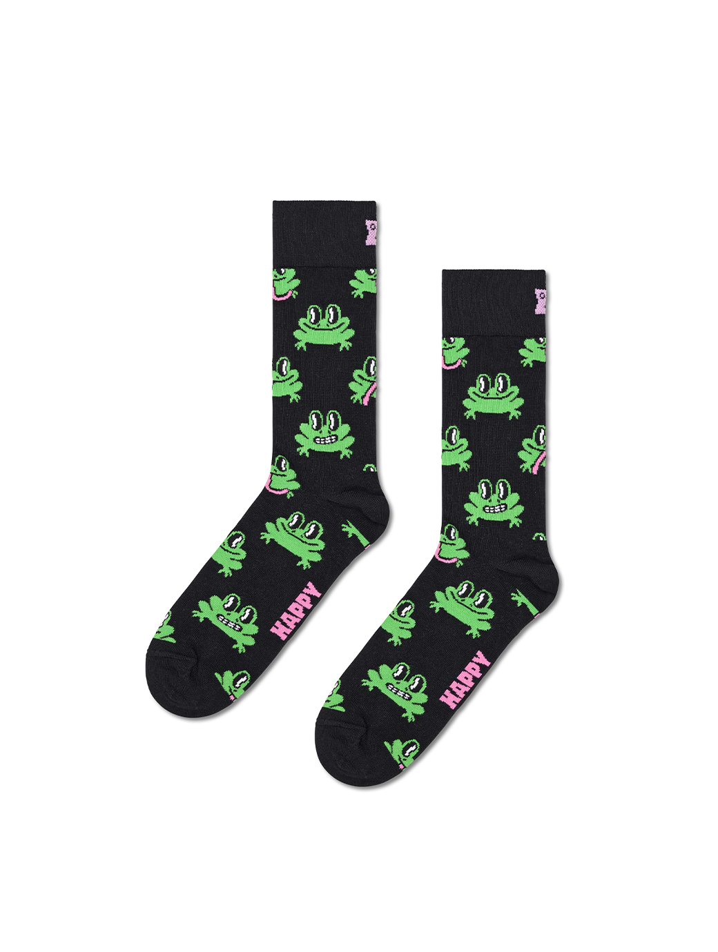 Happy Socks Frog Sock Black