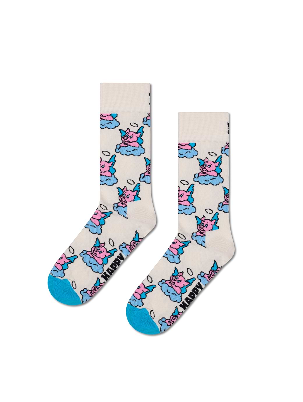 Happy Socks Good Pig Sock White