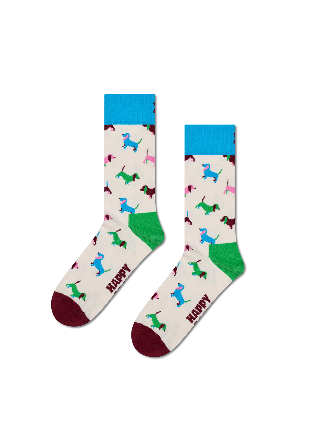 Happy Socks Puppy Love Sock White