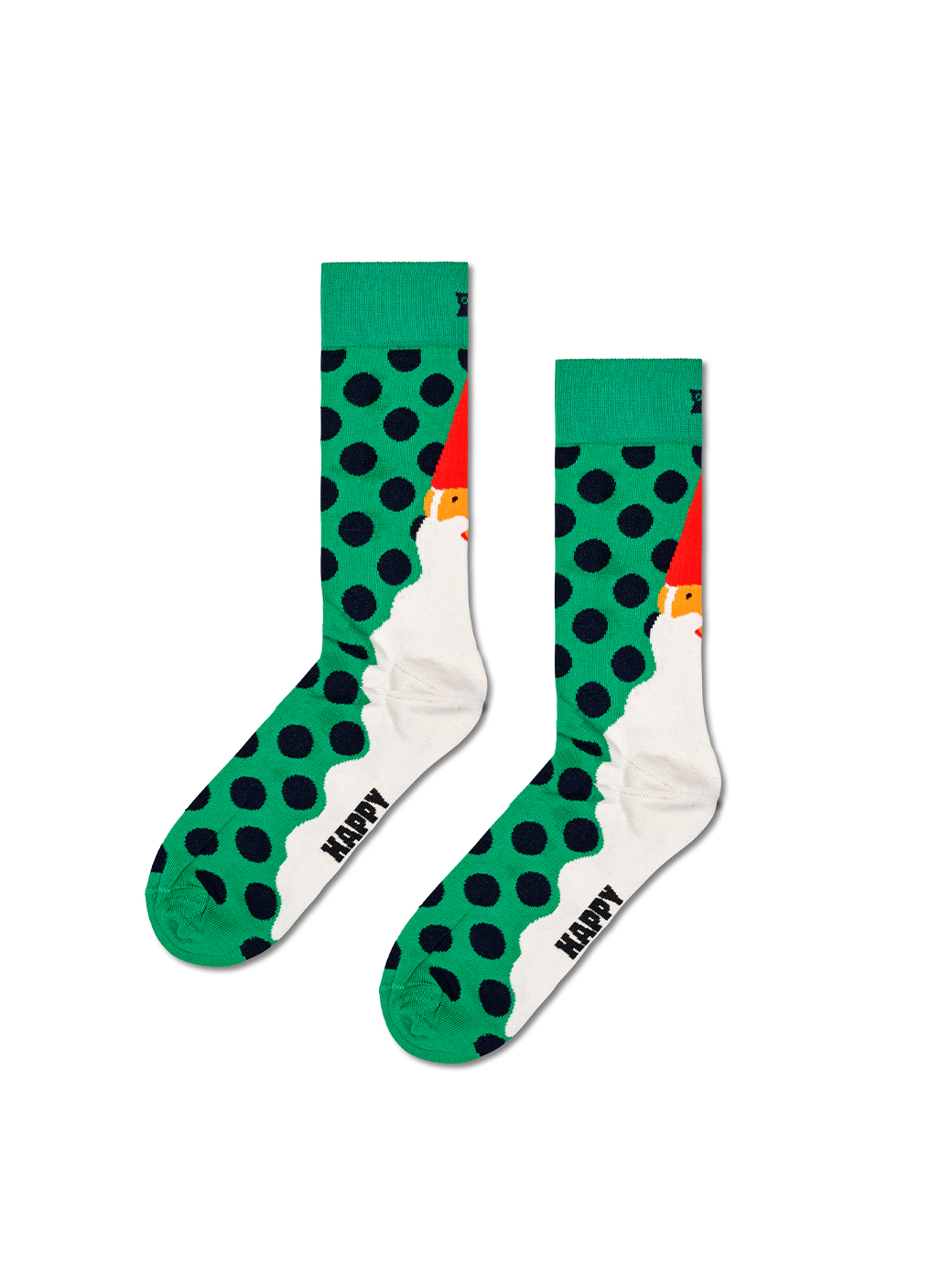 Happy Socks Santa's Beard Sock Green