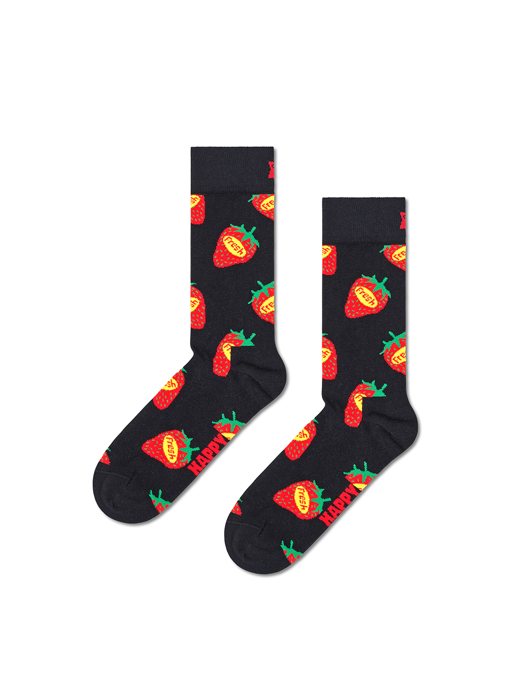 Happy Socks Strawberry Fresh Sock Black