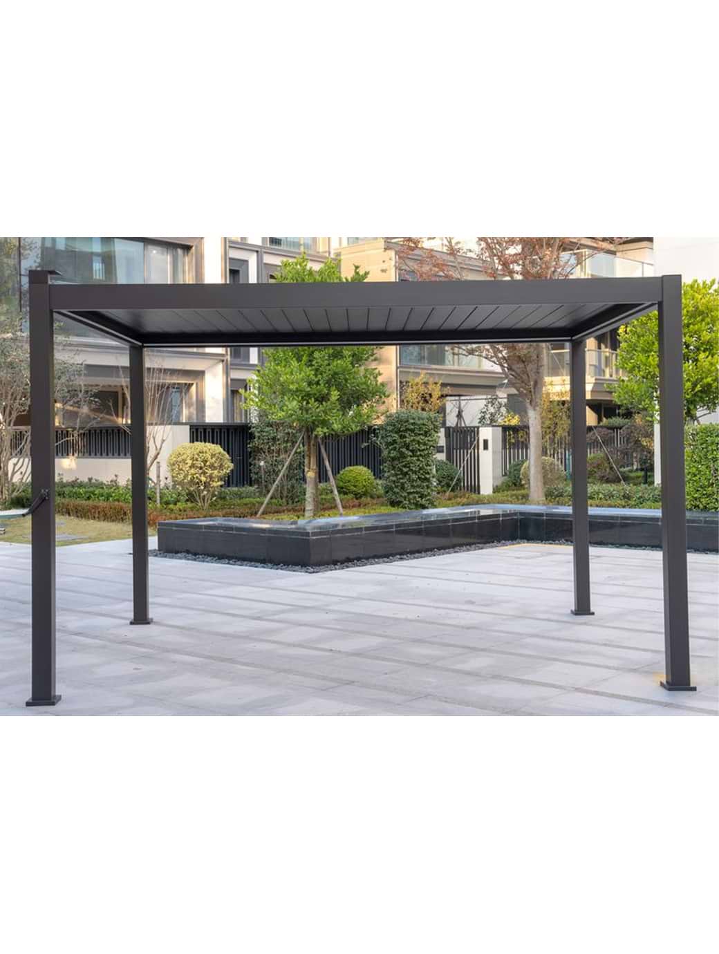 Hartman 4x3m Rectangular Como Pergola Matt Xerix