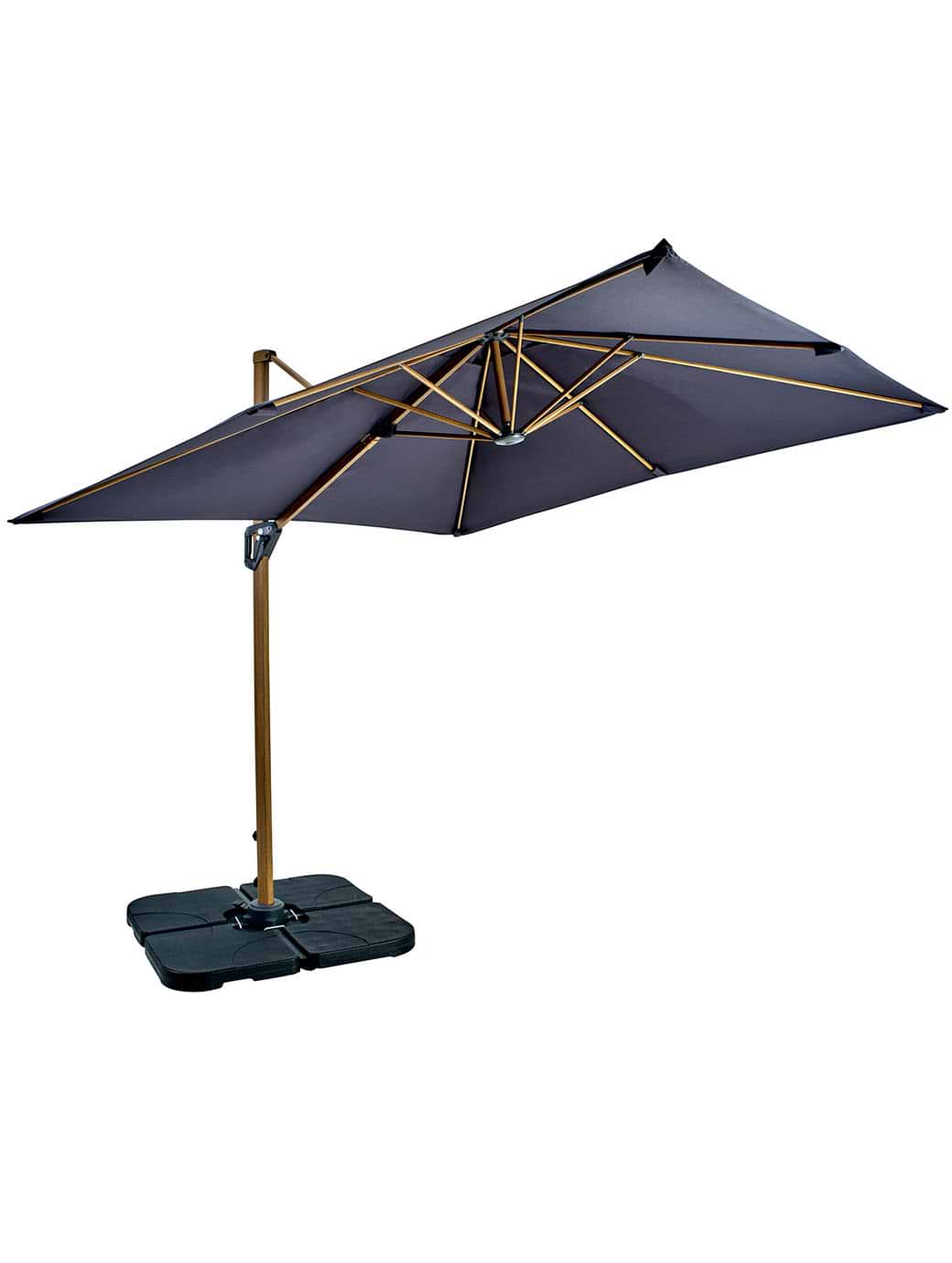 Hartman Aegean Folie Cantilever Parasol & Cantilever Base Matt Xerix