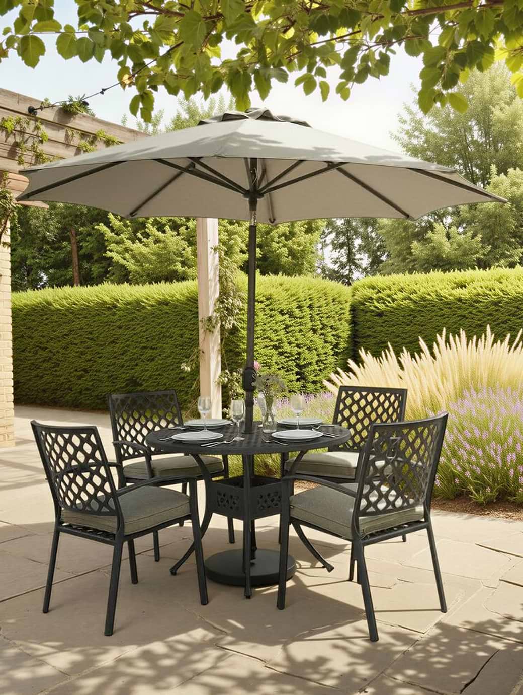 Hartman Avebury 4 Seat Round Set Antique Moss