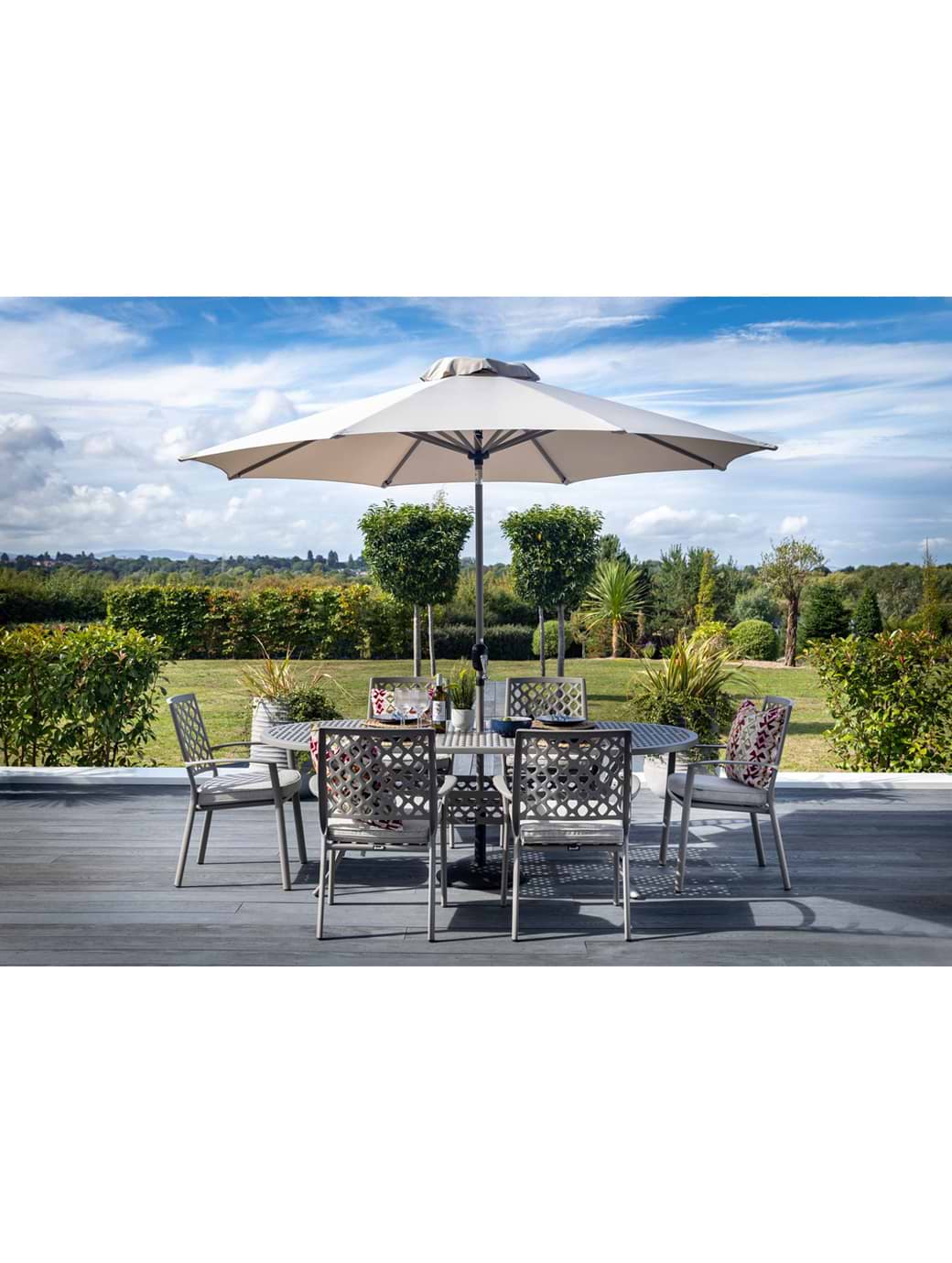 Hartman Avebury 6 Seat Oval Set Crimini