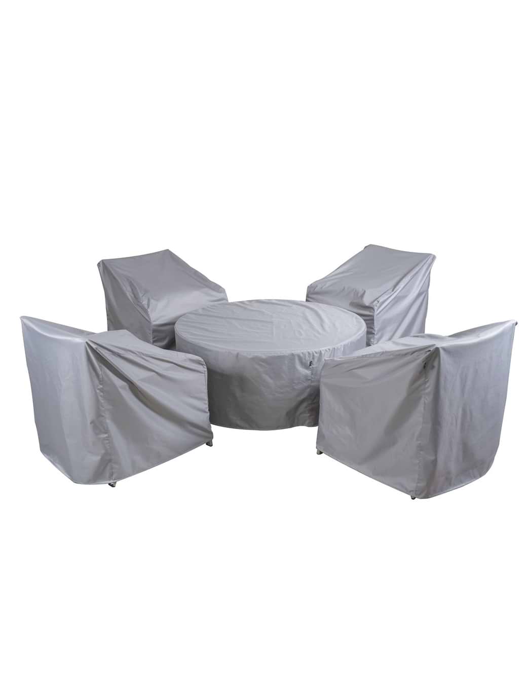 Hartman Buxton 4 Seat Cosy Fire Pit Lounge Set Cover Grey