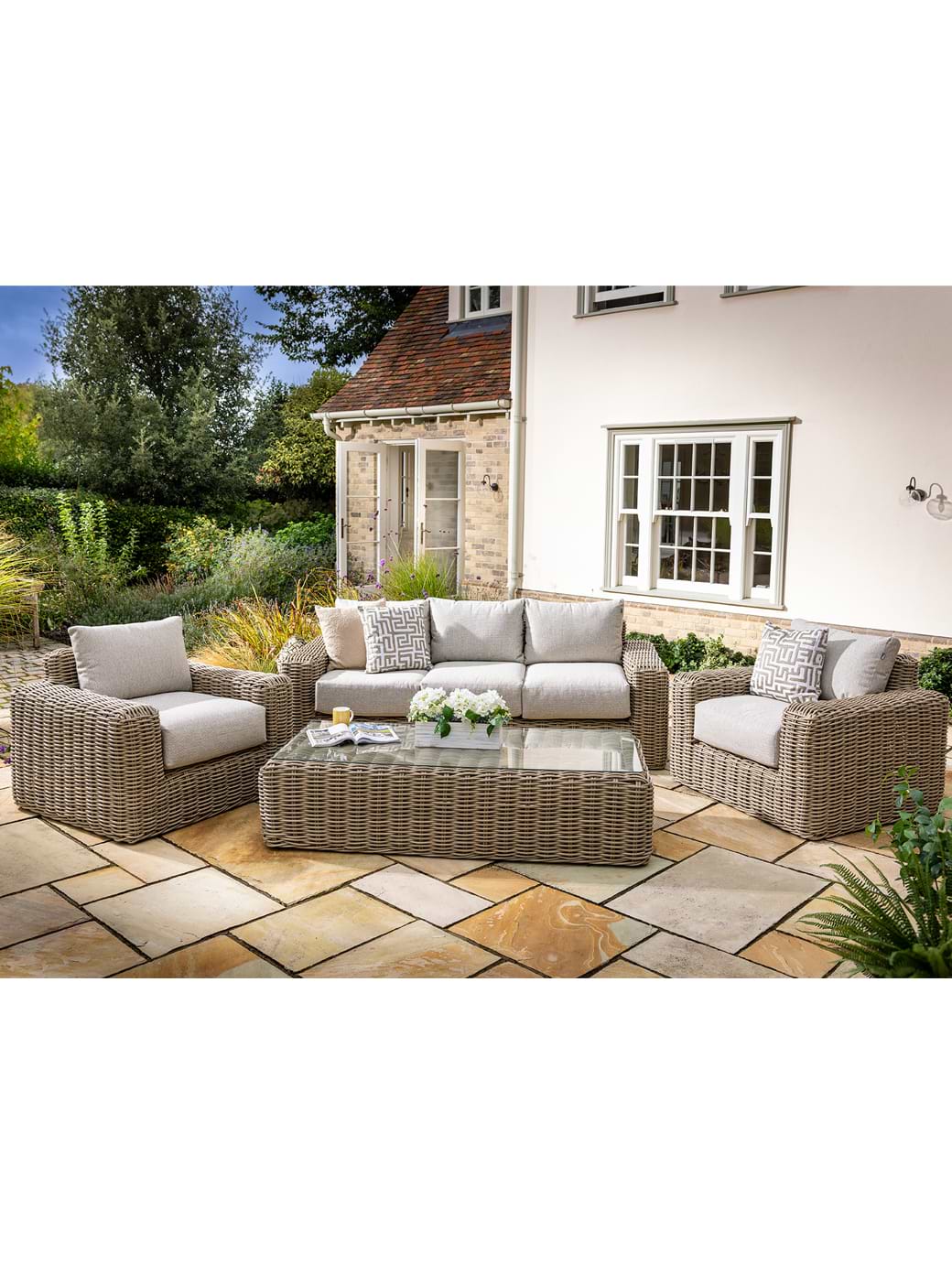 Hartman Siesta 3 Seat Lounge Set Fawn