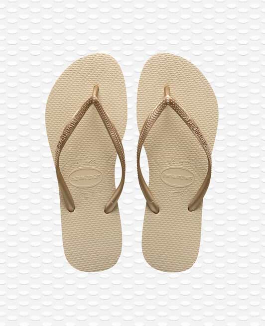 Havaianas Slim Flip Flop Sand Grey/Light Golden