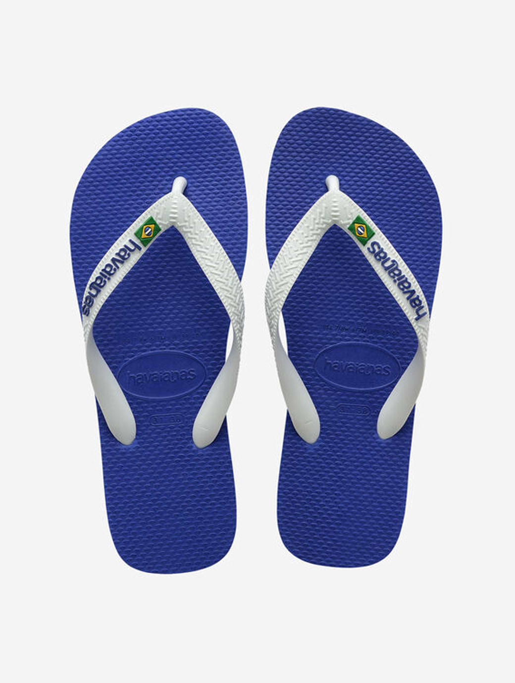 Havaianas Unisex Brasil Logo Flip Flop Marine Blue
