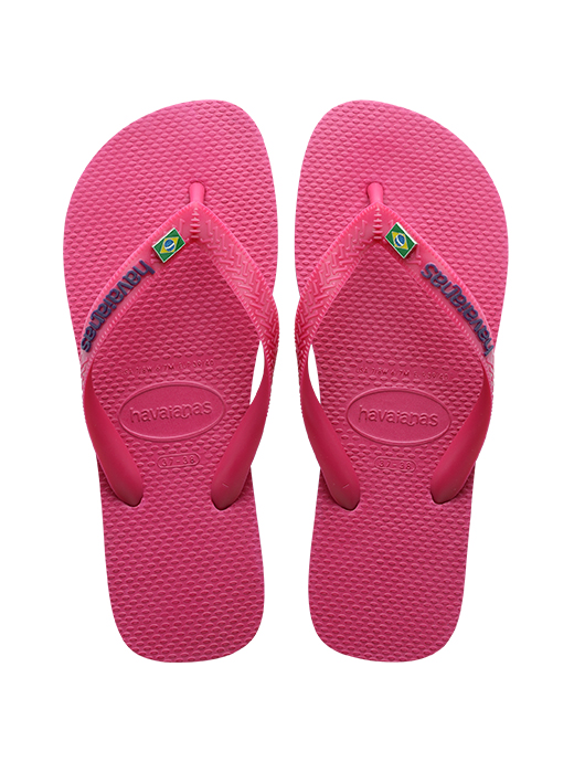 Havaianas Women s Brasil Layers Flip Flops Pink Electric