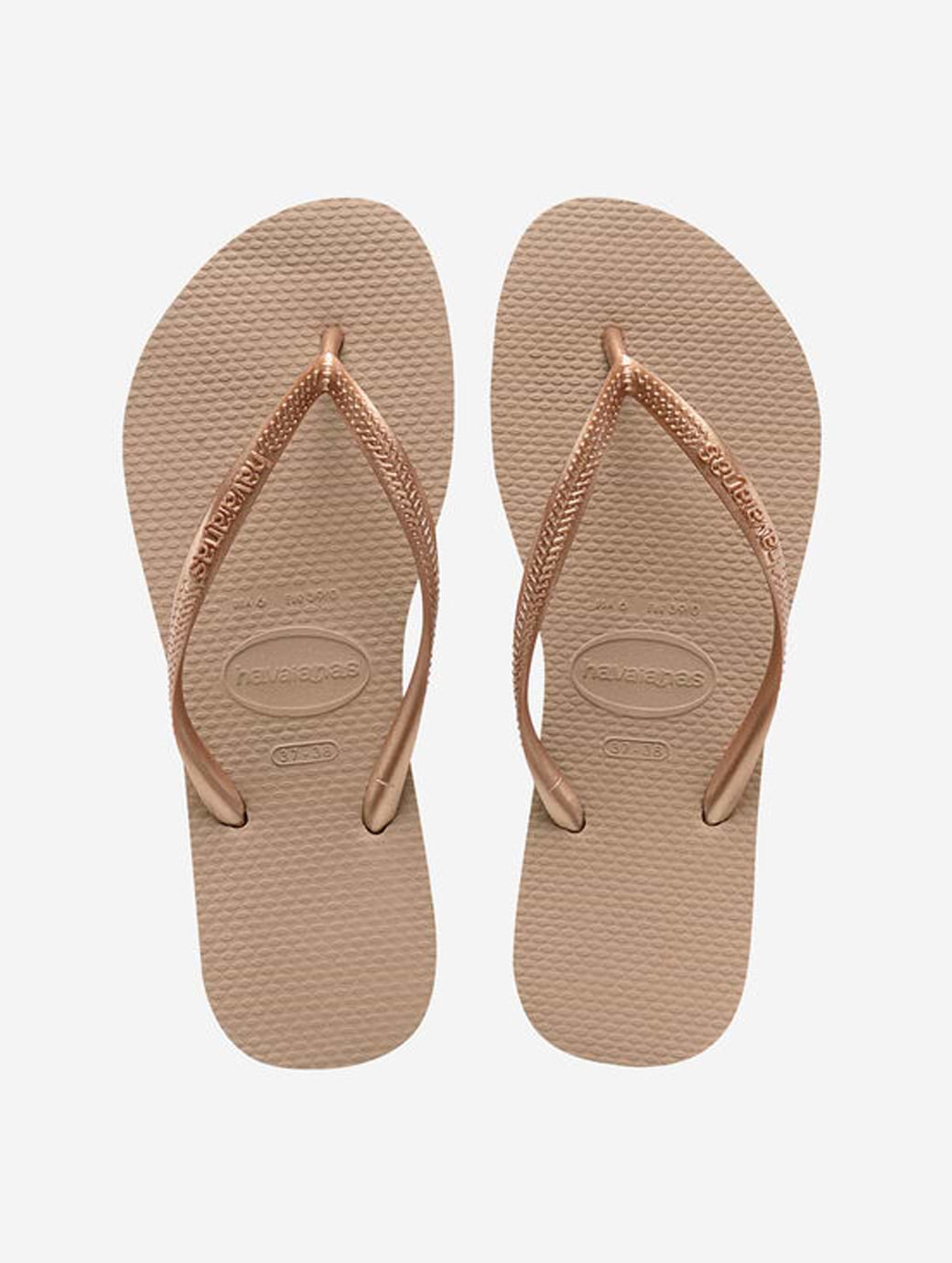 Havaianas Women's Slim Flip Flop Rose Gold