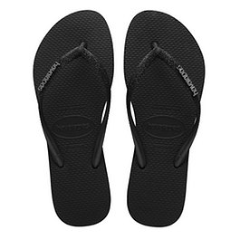 Havaianas Women's Slim Glitter II Flip Flop Black/Black