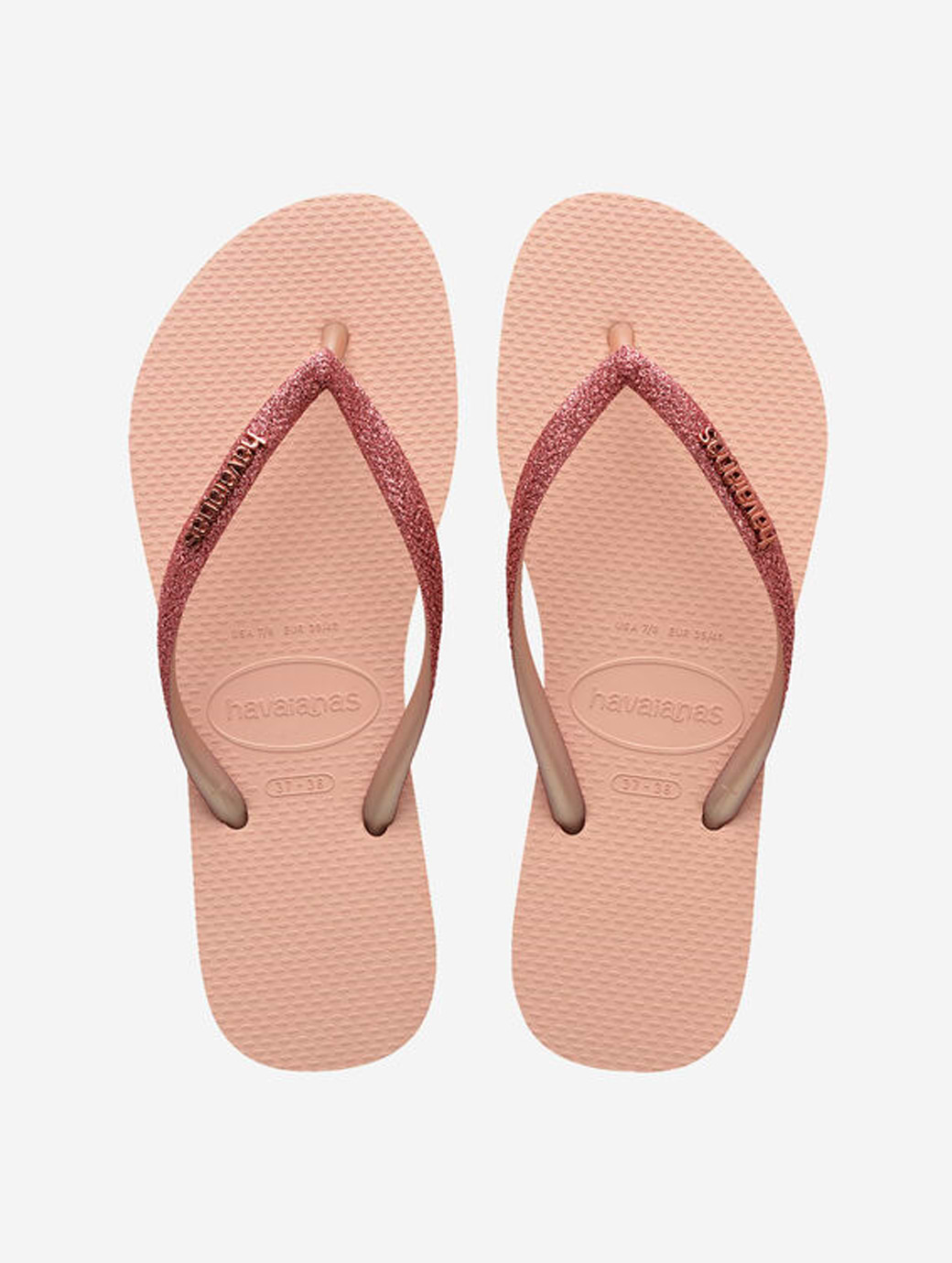 Havaianas Women's Slim Glitter II Flip Flop Pink/Pink