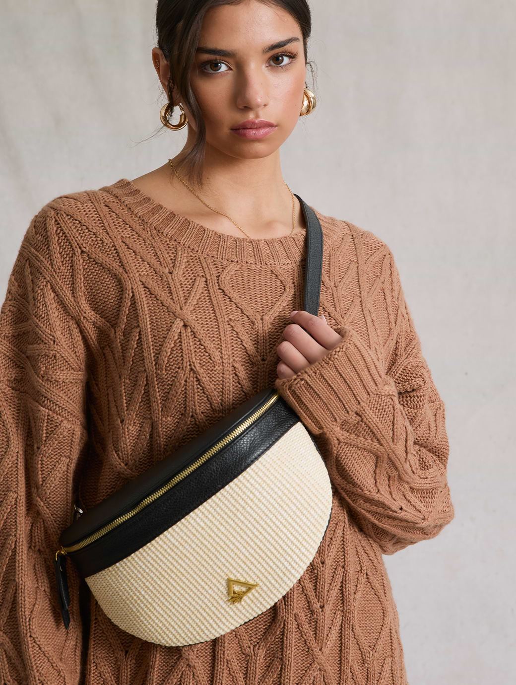 Hay Life x Elie Beaumont Sling Bag Natural/Black