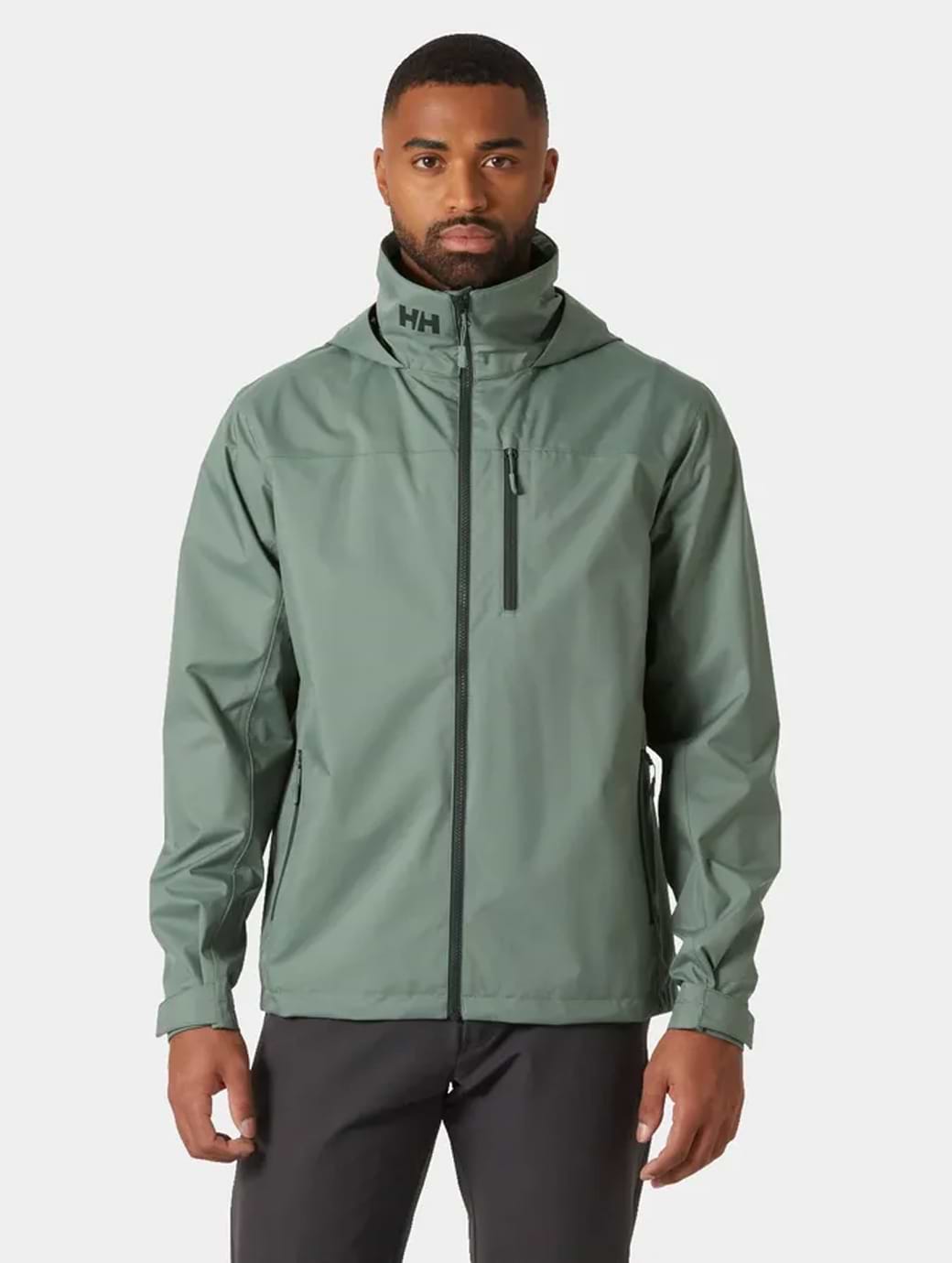 Helly Hansen Men's Crew Hooded Jacket 2.0 Grey Cactus