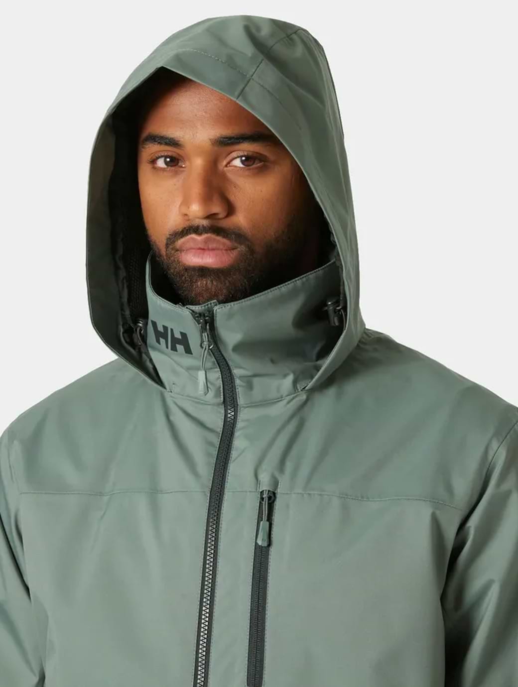Helly Hansen Men's Crew Hooded Jacket 2.0 Grey Cactus