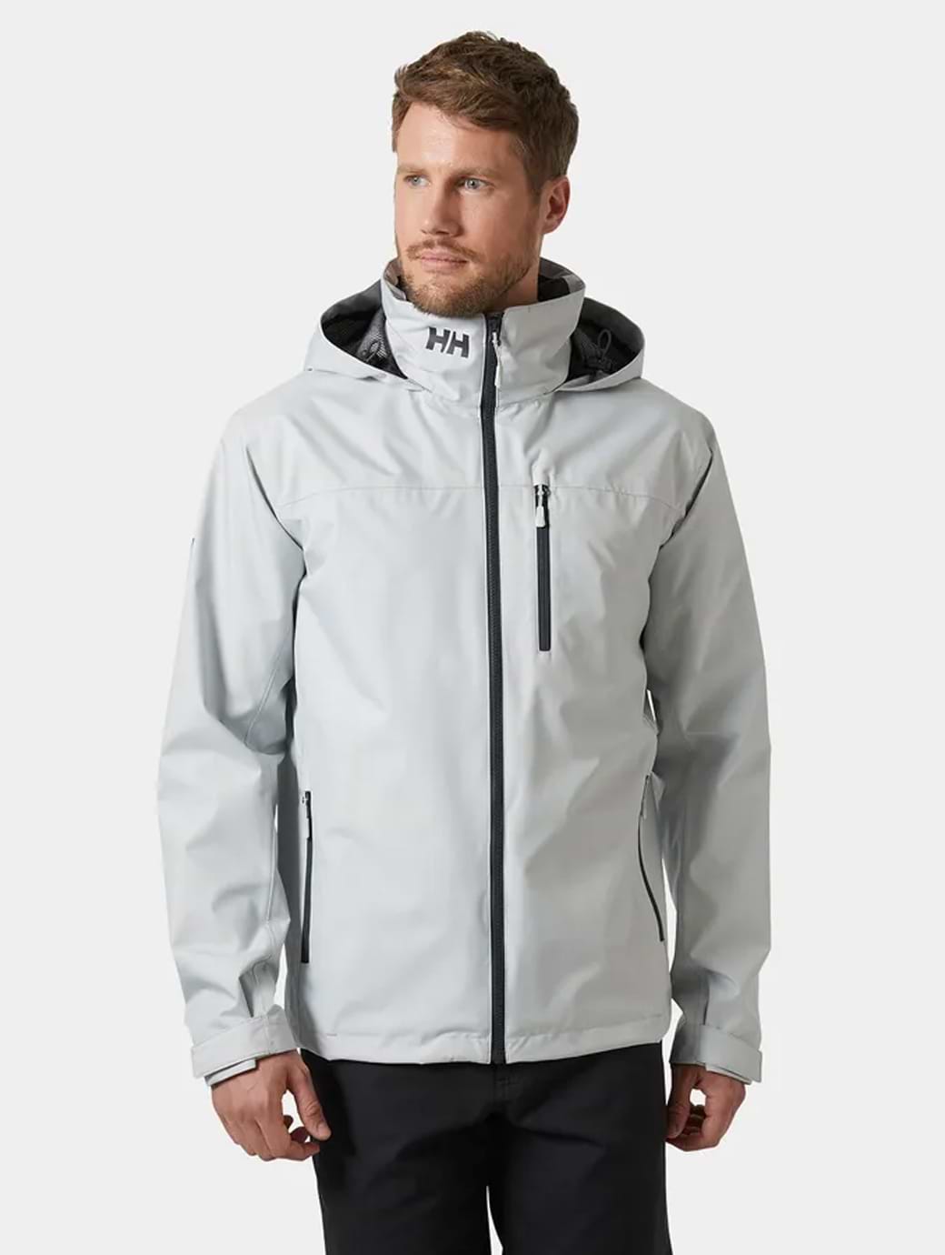 Helly Hansen Men's Crew Hooded Jacket 2.0 Grey Fog