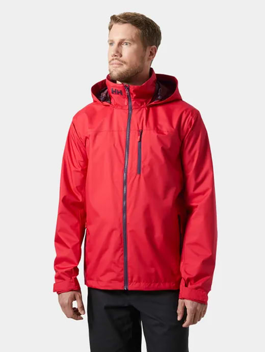 Helly Hansen Men's Crew Hooded Sailing Jacket 2.0 Red