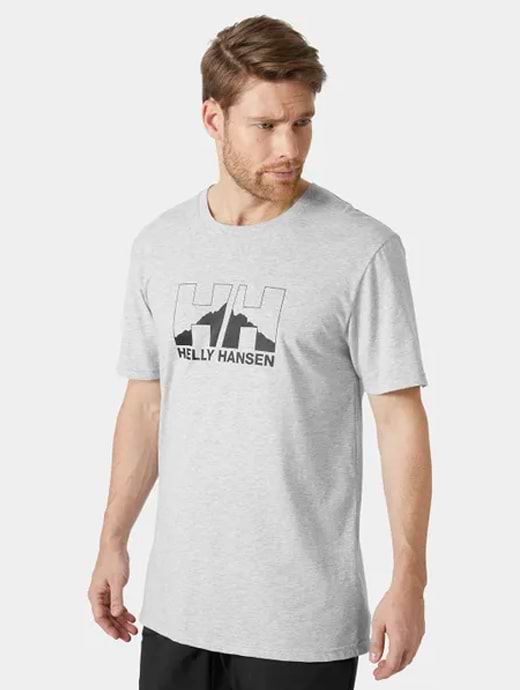 Helly Hansen Men's Nord Graphic T-Shirt Grey Melange