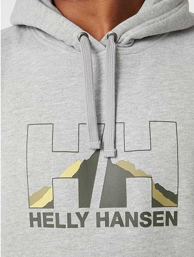 Bluza Bawełniana Damska Helly Hansen NORD GRAPHIC PULL OVER Hoodie -Scagen Blue - Sklep