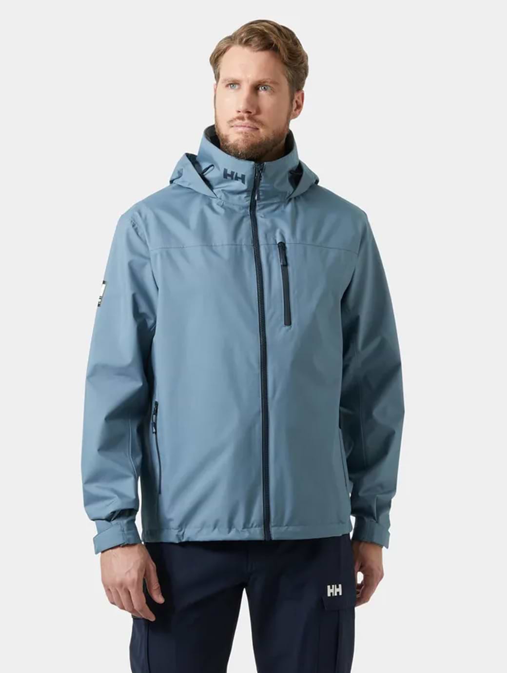 Helly Hansen Men's Crew Hooded Jacket 2.0 Washed Navy