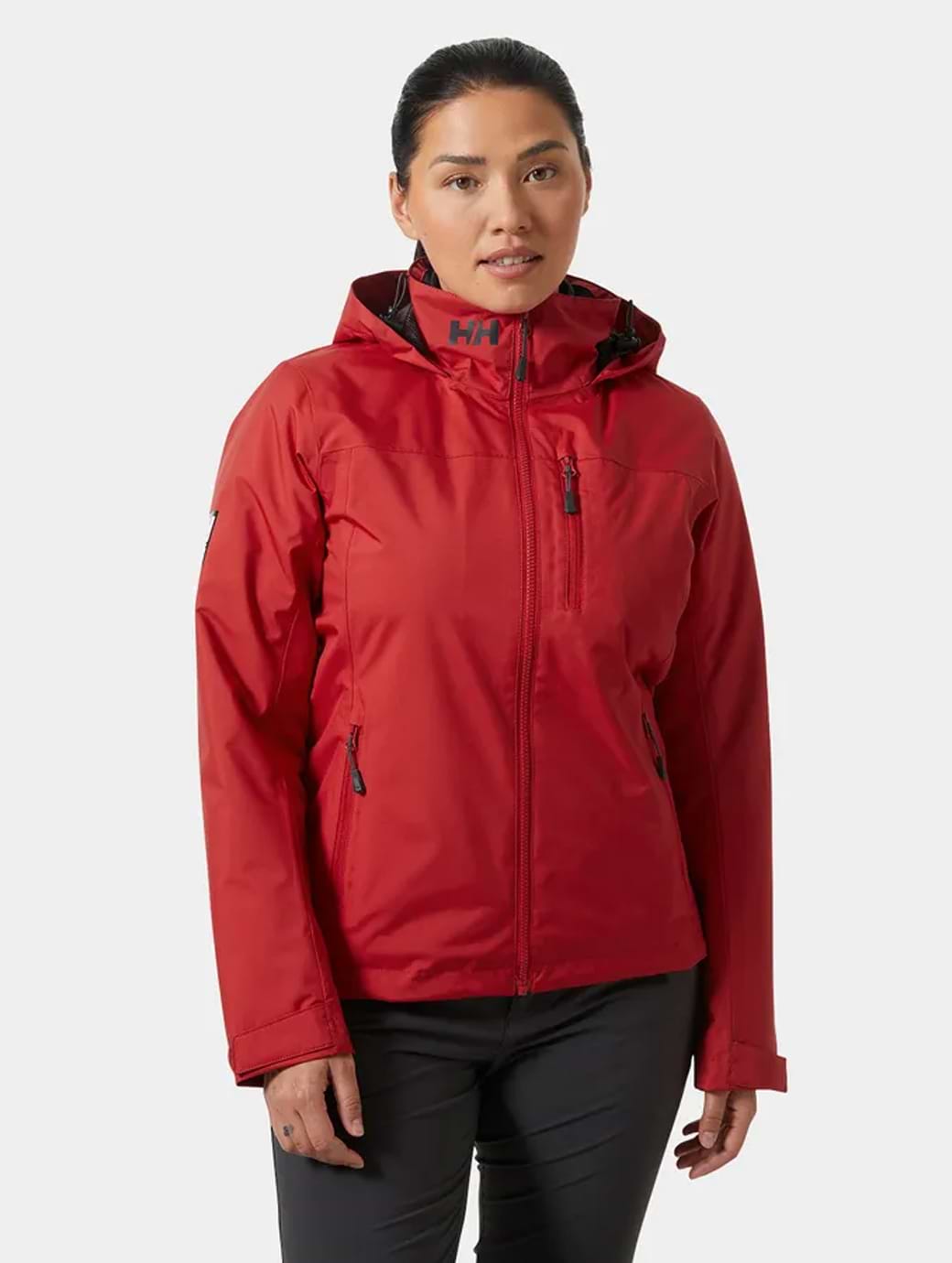 Helly Hansen Women's Crew Hooded Midlayer Jacket 2.0 Red