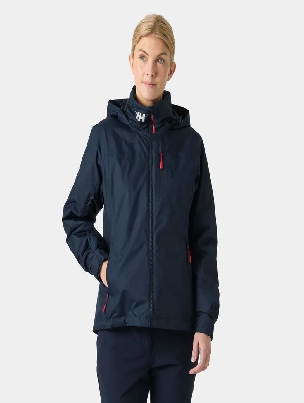 Helly Hansen Women's Crew Hooded Pile Jacket Navy