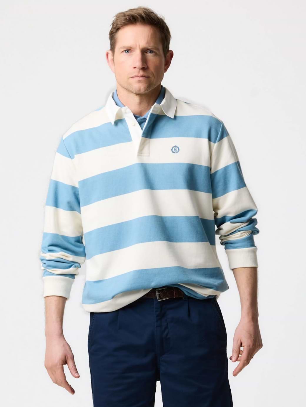 Henri-Lloyd Men's Hayling Rugby Fjord Blue