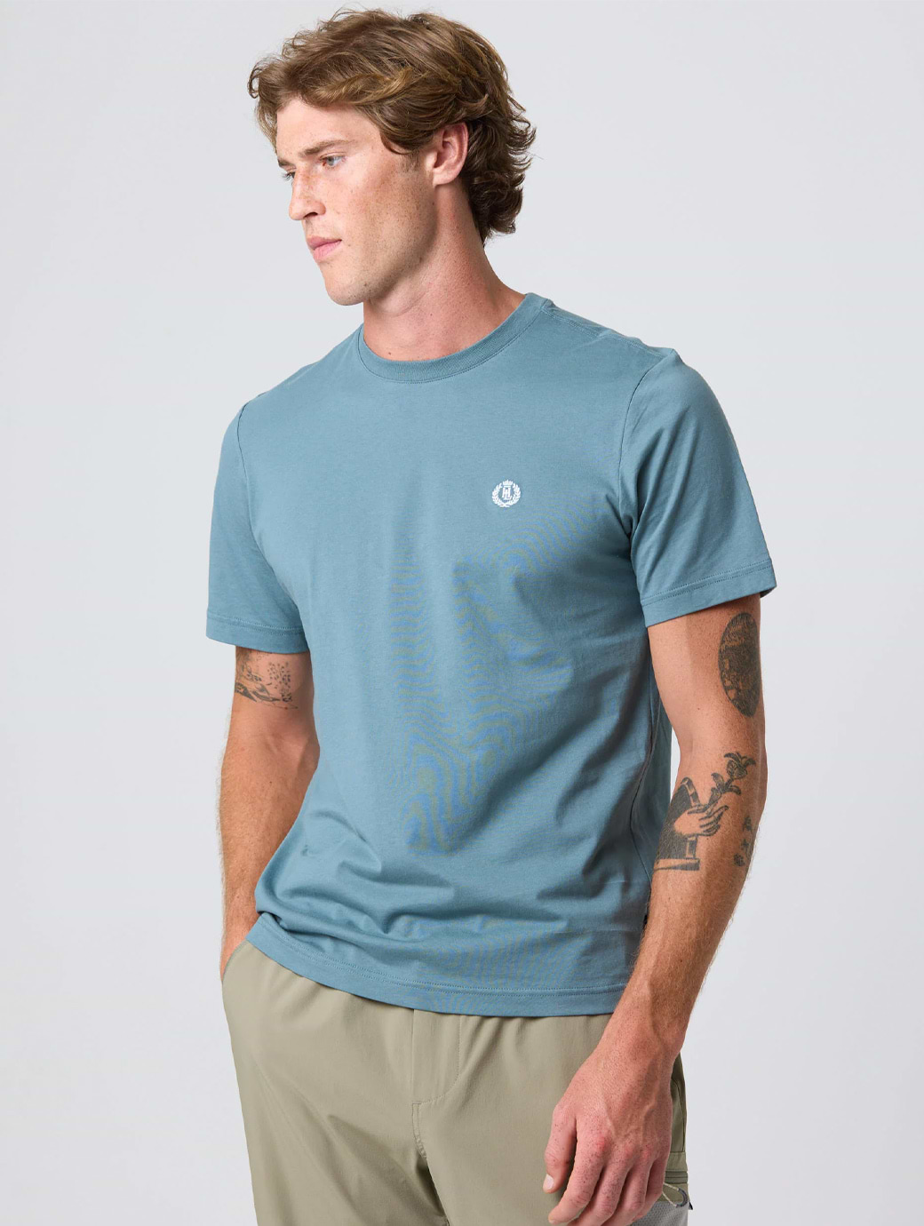 Henri-Lloyd Men's Cowes T Shirt Sea Spray Blue