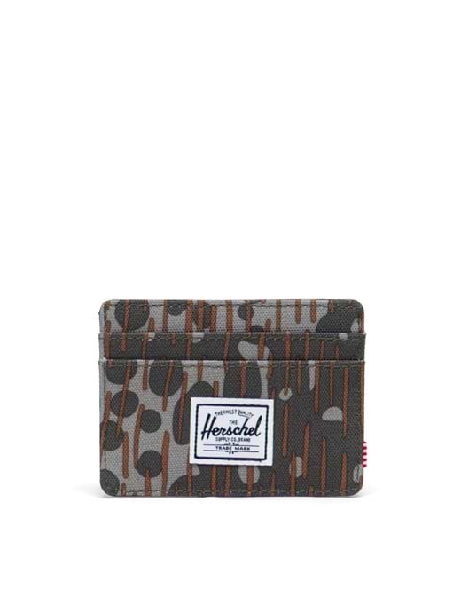 Herschel Charlie Wallet Green Pea Camo