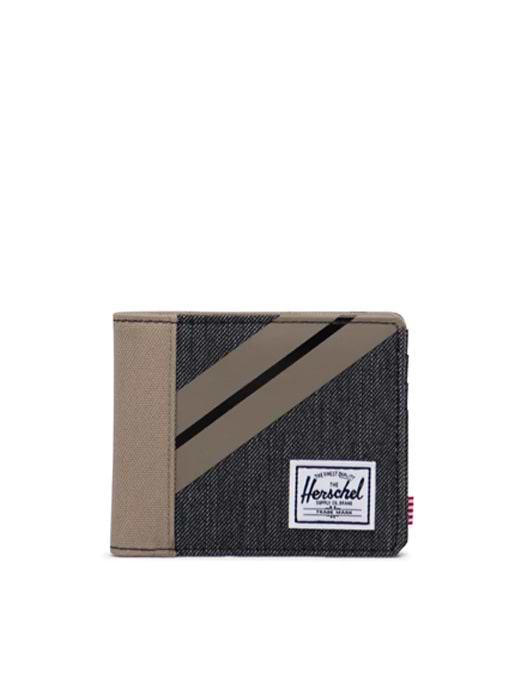 Herschel Roy Wallet Timberwolf/Black Denim