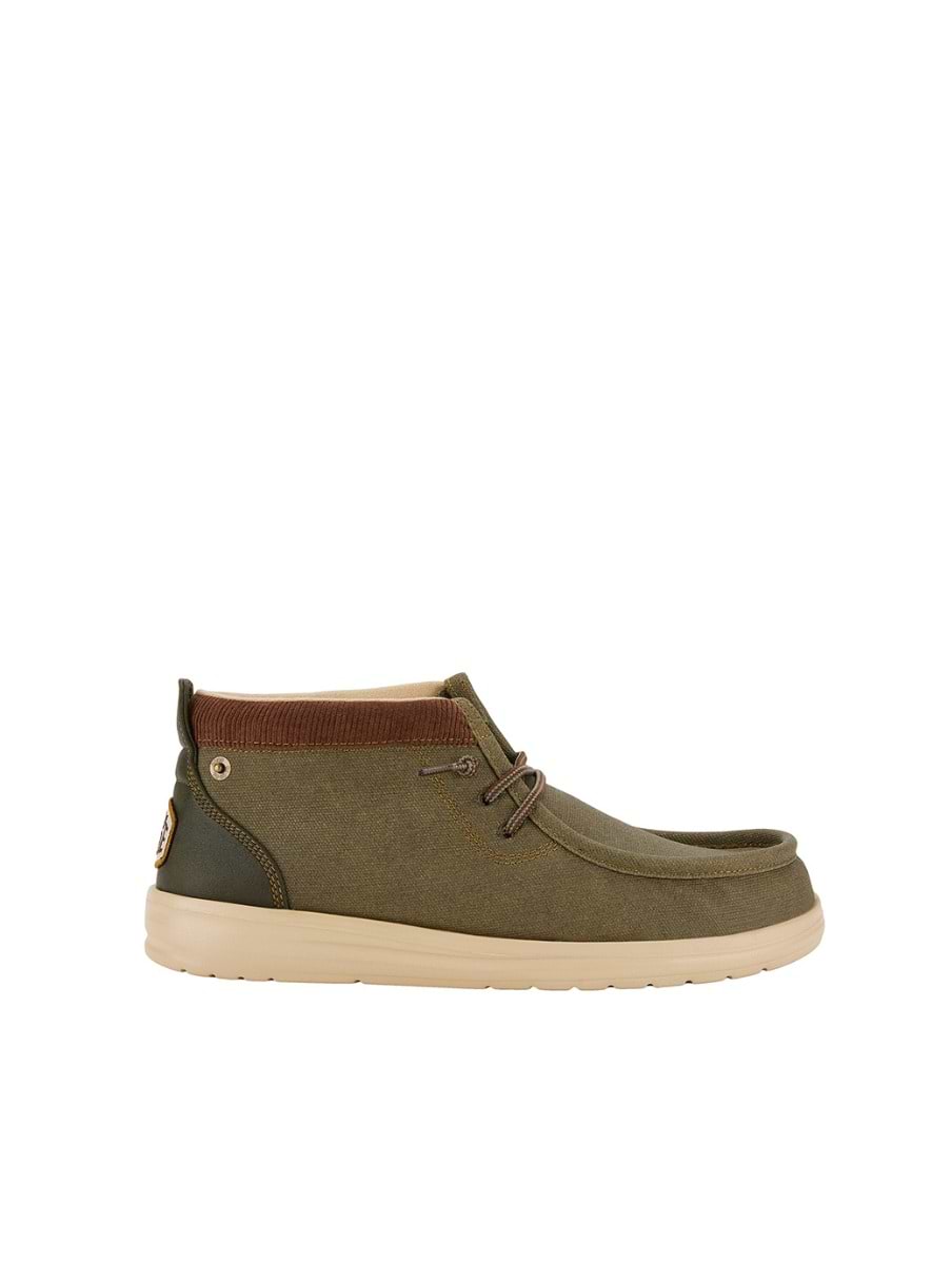Hey Dude Men's Wally Mid Grip Boot Dusty Olive