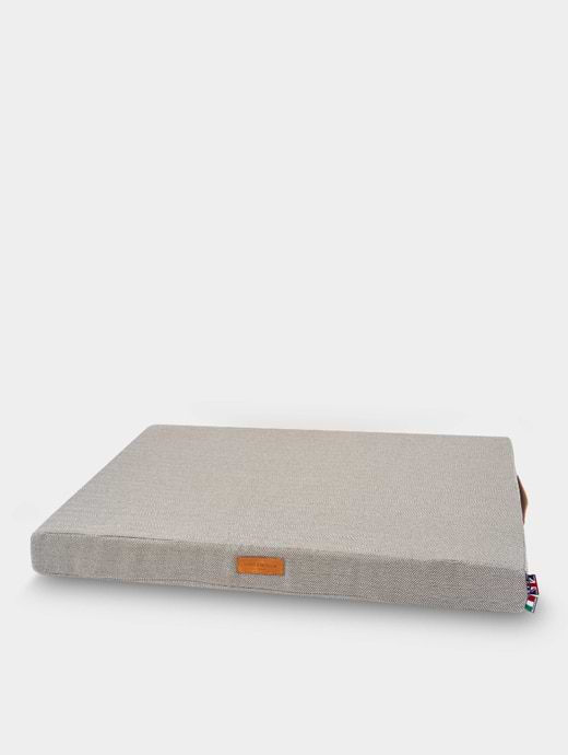 Hugo & Hudson Foam Mattress Dog Bed - Grey Herringbone