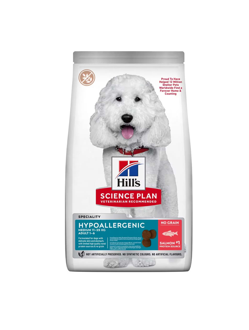 Hill s Science Plan Hypoallergenic Adult Medium Breed Dry Dog Food with Salmon 2.5kg