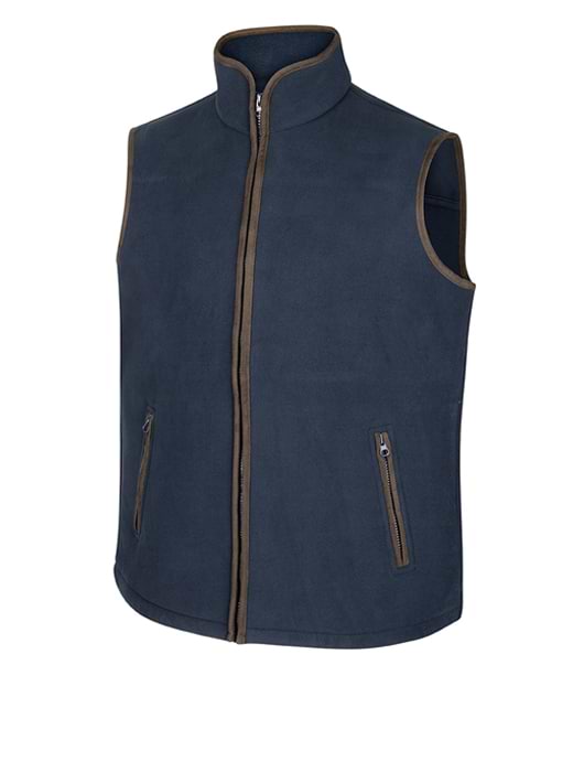 Hoggs Of Fife Men's Woodhall Fleece Gilet Navy 