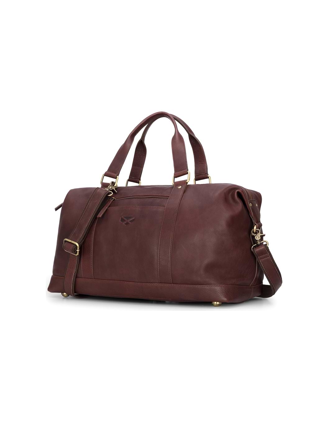 Hoggs of Fife Monarch Leather Carryon Holdall Conker