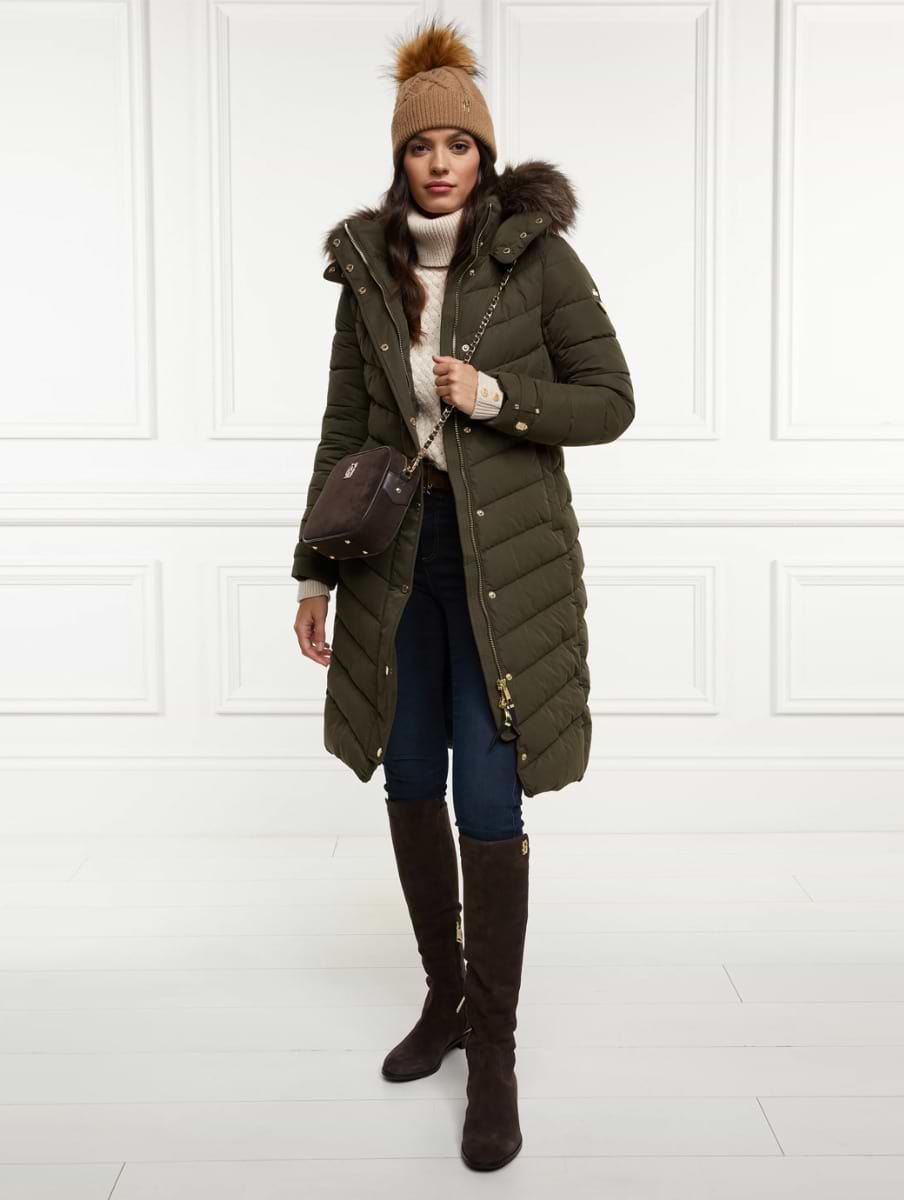 Holland Cooper Chamonix Coat Khaki - Main Image